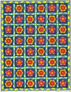 finished flower grid
